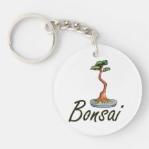 Gens de lettres des textes de bonsaïs graphiques porte-clés