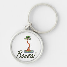 Gens de lettres des textes de bonsaïs graphiques porte-clefs