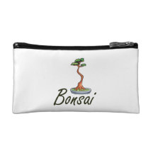 Gens de lettres des textes de bonsaïs graphiques trousse make-up