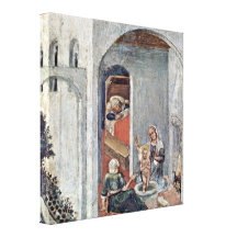 Gentile da Fabriano - Birth Stretched Canvas Print