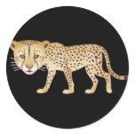 Gentle Cheetah Round Sticker