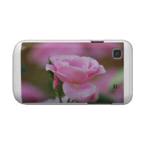 Gentle pink rose and rose buds samsung galaxy s cases