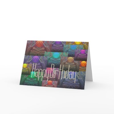 Gentle Symmetry - Happy Birthday Greeting Card by dduhaime55