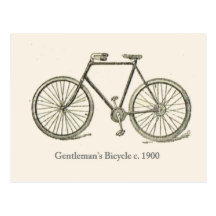 Gentleman's bicycle 1920 postcards