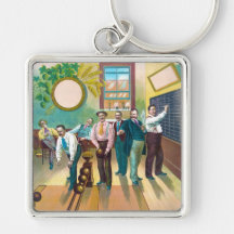Gentlemen's Bowling League Keychain