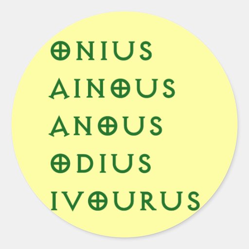 Gentlement Broncos Onius, Ainous, Odius, Ivourus Round Sticker