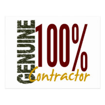 Genuine Contractor Postcard
