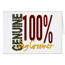 Genuine Dog Groomer Card