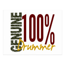 Genuine Drummer Postcard