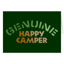 Genuine Happy Camper Greeting Cards