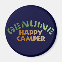 Genuine Happy Camper Magnet