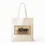 Geo. E. Nissen Wagons-1823 - distressed Tote Bags