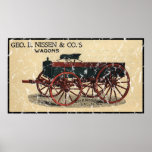 Geo. E. Nissen Wagons-1823 - distressed