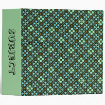 Geo Green Binder