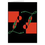 Geo Leaves Greeting Cards