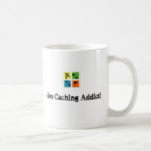 geocache2, Geo Caching Addict! Coffee Mug
