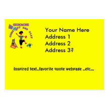 Geocache Come Out And Play Business Cards