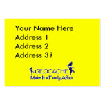 Geocache - Make It a Family Affair Business Card Template