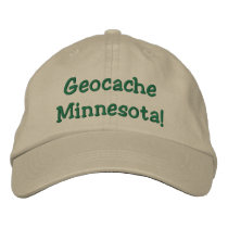 Geocache Minnesota Embroidered Hat