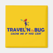 Geocache Travel'n Bug Fridge Magnet