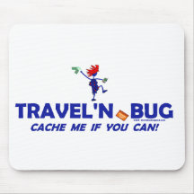 Geocache Travel'n Bug Mouse Pads