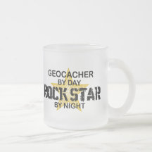 Geocacher Rock Star by Night Coffee Mugs