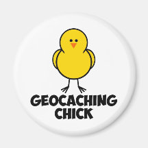 Geocaching Chick Refrigerator Magnet