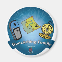 Geocaching Family Magnet
