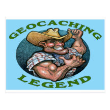 Geocaching Legend Post Cards