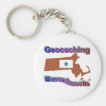Geocaching Massachusetts Keychain