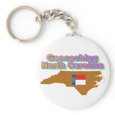 Geocaching North Carolina Keychain by teamw2b