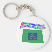 Geocaching North Dakota Keychain