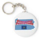 Geocaching Pennsylvania Keychain