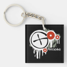 Geocaching Vector Splat Keychain Acrylic Keychains
