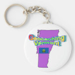 Geocaching Vermont Keychain