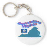 Geocaching Virginia Keychain
