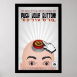 Geoff Westen's Head Button Poster