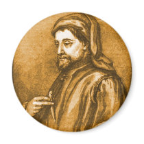 Geoffrey Chaucer Fridge Magnet