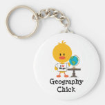 Geography Chick Keychain