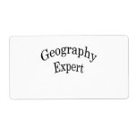Geography Expert Personalised Shipping Labels