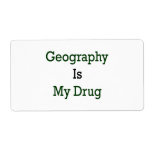 Geography Is My Drug Custom Shipping Labels