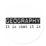 Geography It Is Stickers