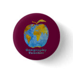 Geography Teacher's Apple Buttons
