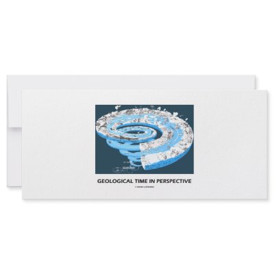 Geological Time In Perspective (Geological Age) Personalized Rack Card by wordsunwords