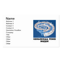 Geological Time Rocks! (Geological Age Spiral) Business Card Templates
