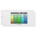 Geological Time Scale (Geological Age) Custom Rack Cards