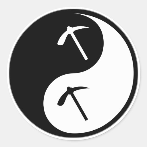 Géologie de Yin Yang Autocollants