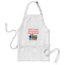 geologist joke aprons