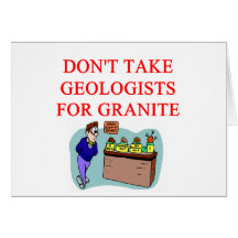 geologist joke greeting card