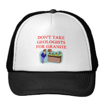 geologist joke mesh hat
